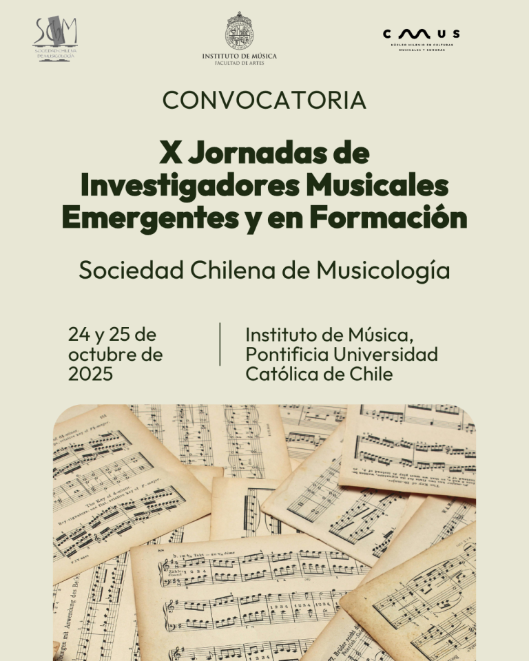 Convocatoria: X Jornadas de Investigadores Musicales Emergentes y en Formación