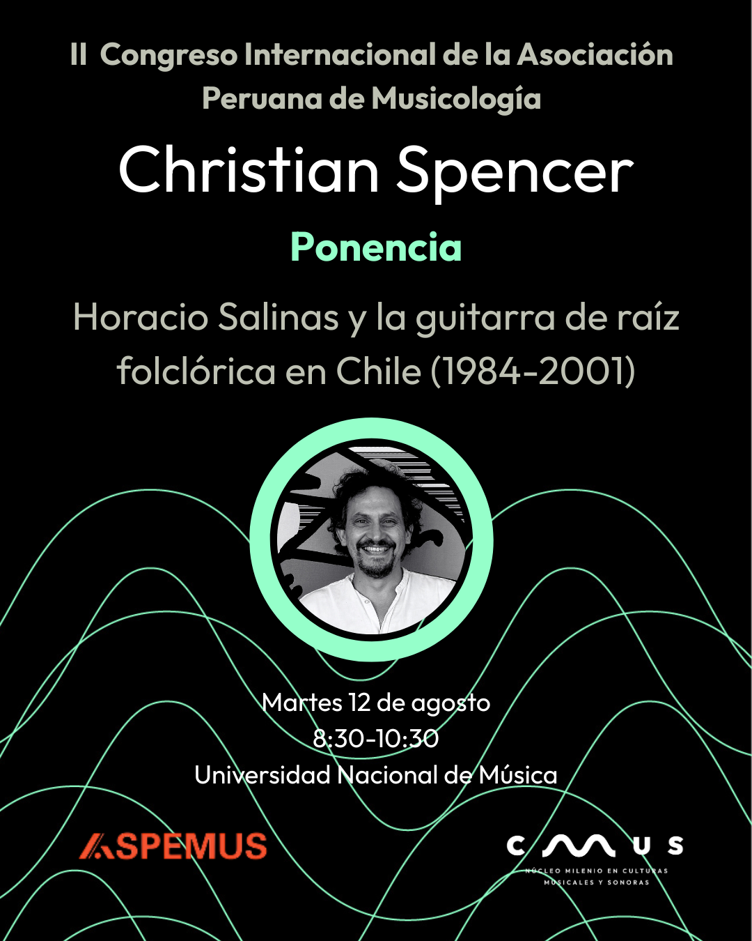 Christian Spencer participará en el II Congreso Internacional de ASPEMUS