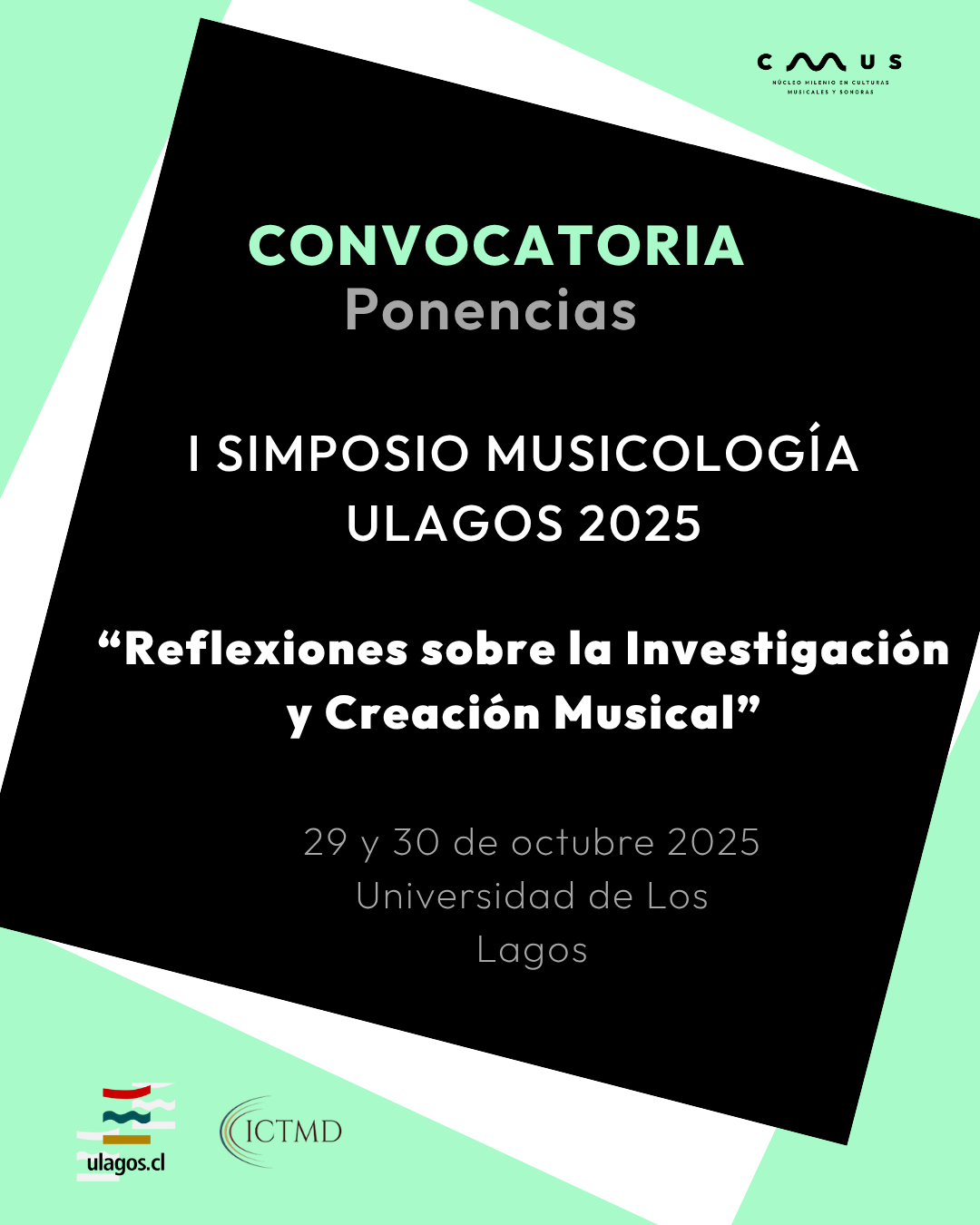 Participa del Simposio de Musicología ULagos 2025: “Reflexiones sobre la Investigación y Creación Musical”