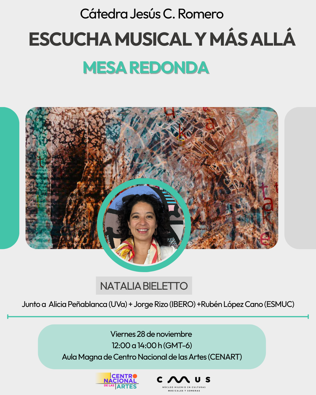 Natalia Bieletto at Cátedra Jesús Romero (Mexico)