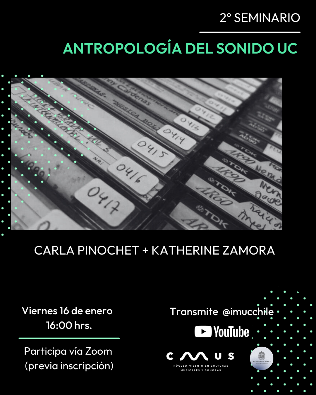 Carla Pinochet en 2º Seminario Antropología del sonido UC | Día 2