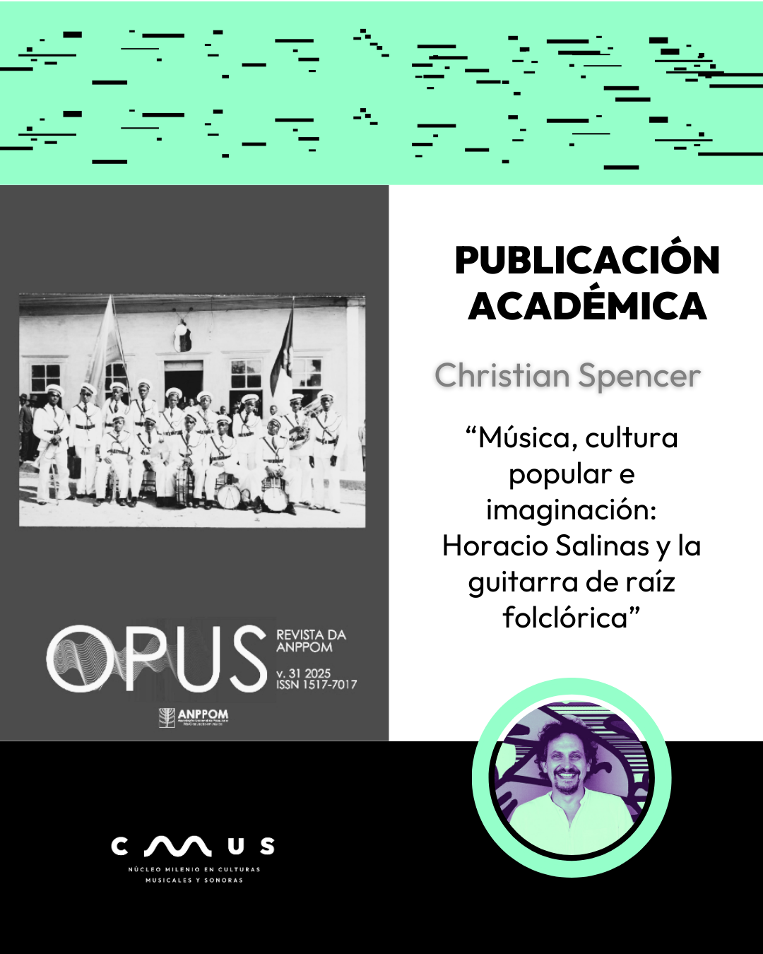 Christian Spencer publica artículo académico sobre Horacio Salinas