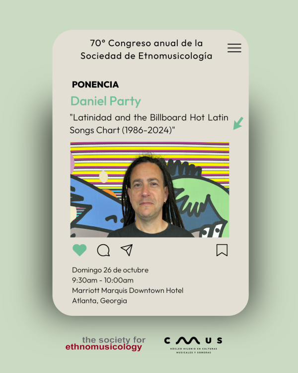 Daniel Party will present at the 70th Annual Conference of the Society for Ethnomusicology