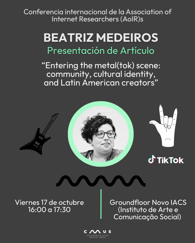 Beatriz Medeiros expondrá sobre metal y tiktok en Congreso brasileño