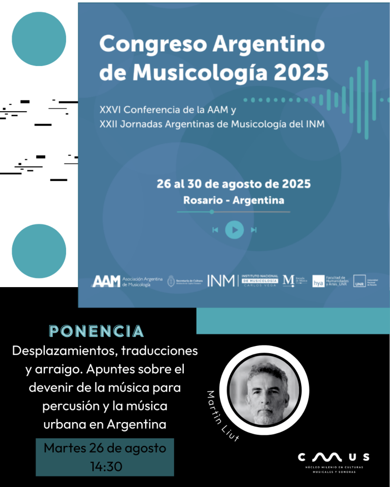 Martín Liut participará en Congreso Argentino de Musicología