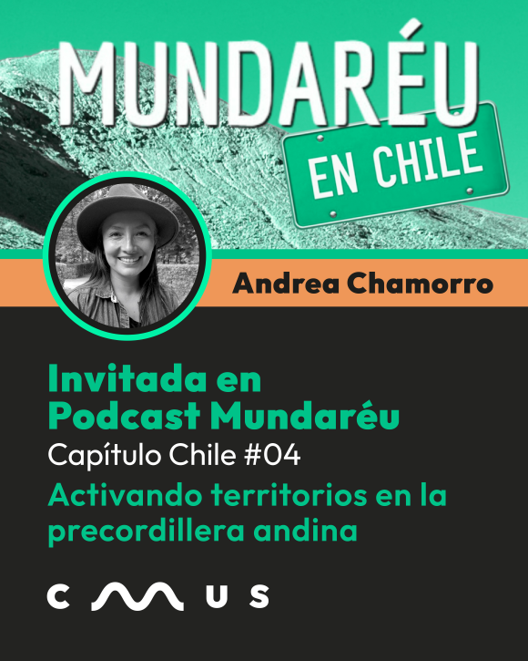 Andrea Chamorro en el podcast Mundaréu