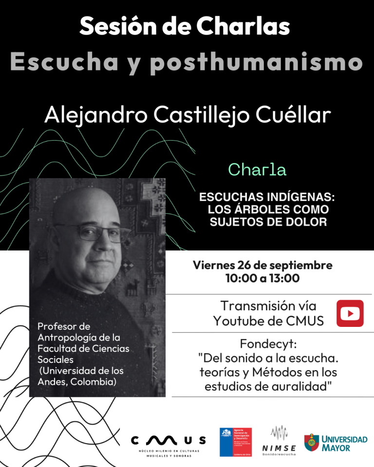 Alejandro Castillejo protagoniza la próxima charla del ciclo «Escucha y posthumanismo»