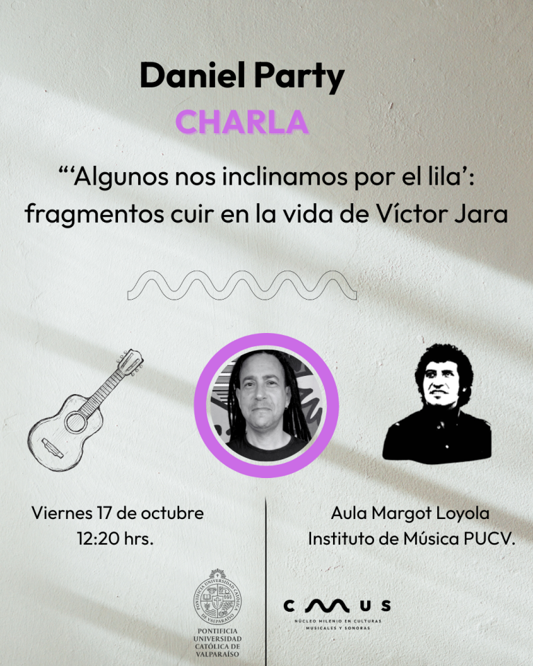 Daniel Party dará charla sobre Víctor Jara