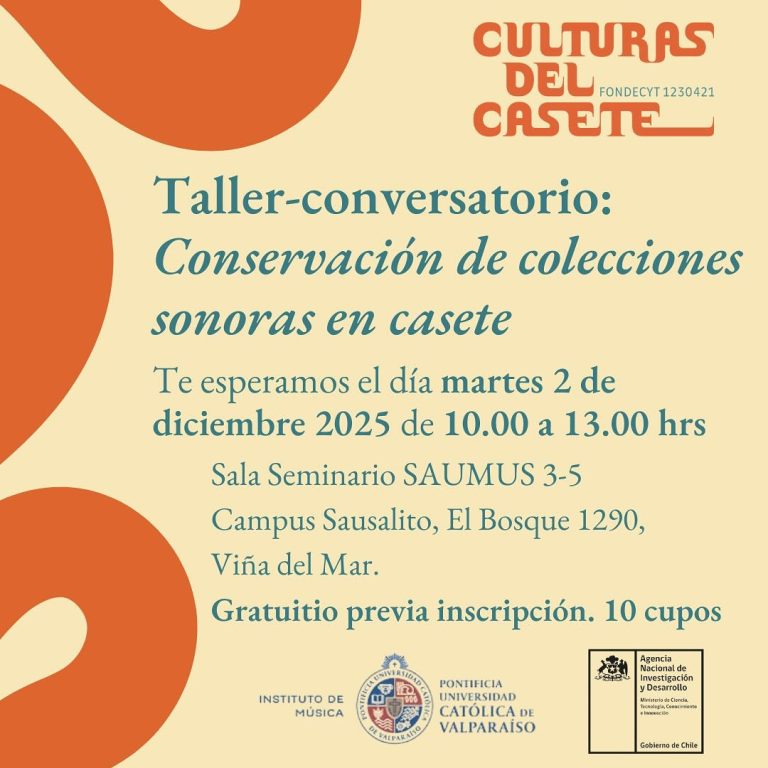 Taller «Conservación de colecciones sonoras en casete» en PUCV