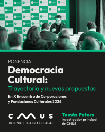 Tomás Peters en el X Encuentro de Corporaciones y Fundaciones Culturales 2026