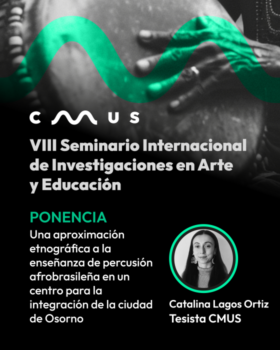 Catalina Lagos at the VIII International Seminar on Research in Art and Education