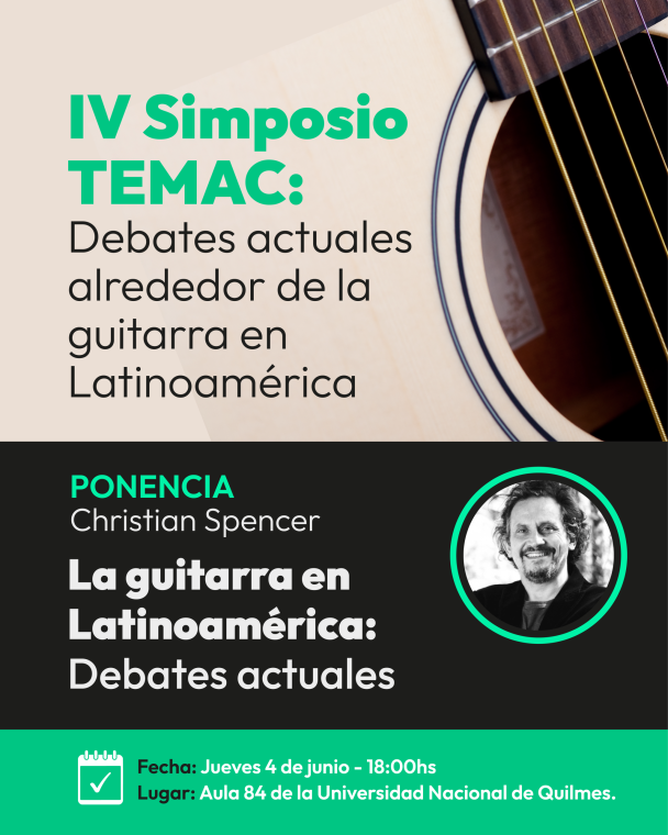 Christian Spencer will be at IV TEMAC Simposium