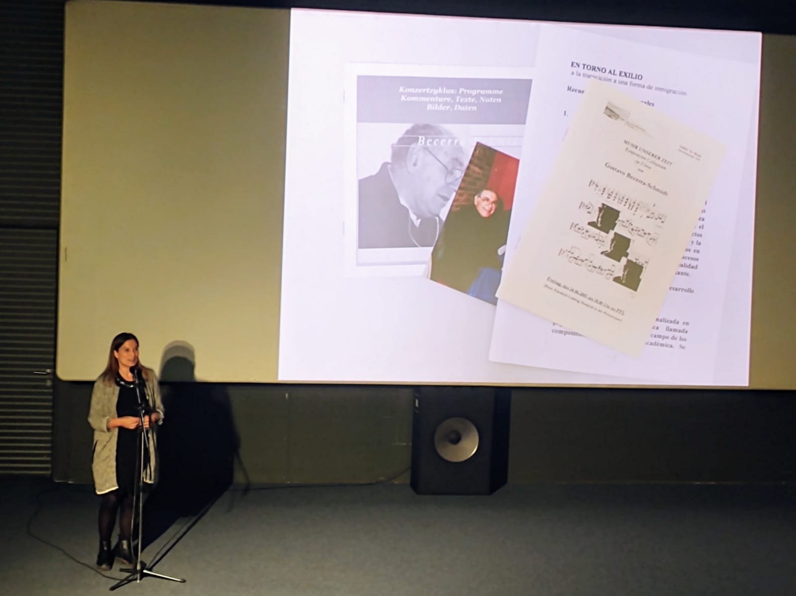 Daniela Fugellie and Eileen Karmy in tribute to Gustavo Becerra Schmidt