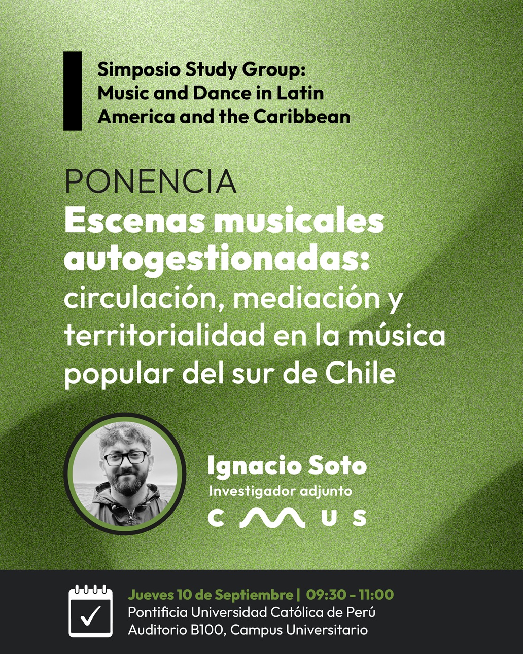 Ignacio Soto to give a talk at the ICTMD LAT CAR Symposium
