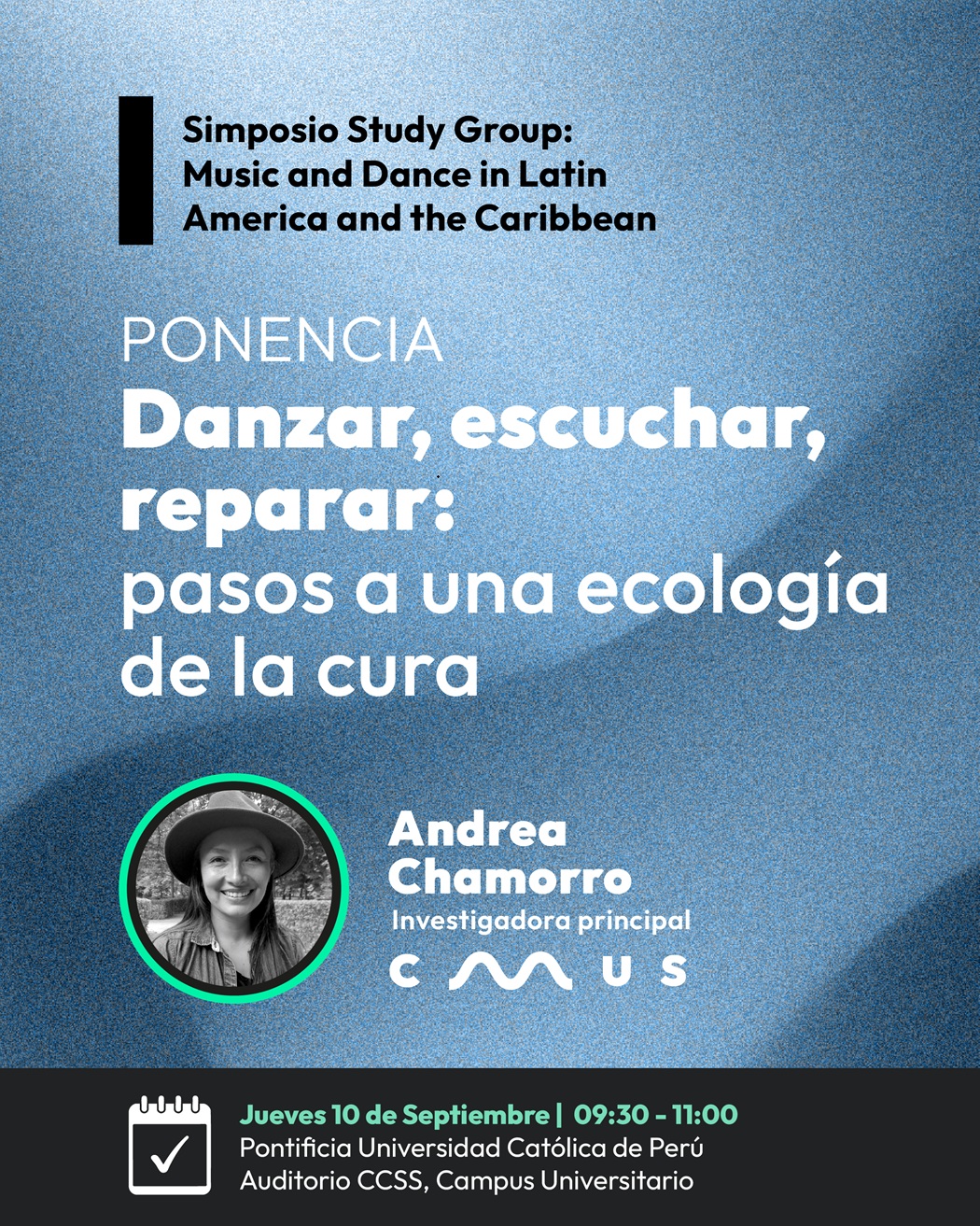 Andrea Chamorro to Give a Talk at the ICTMD LAT CAR Symposium