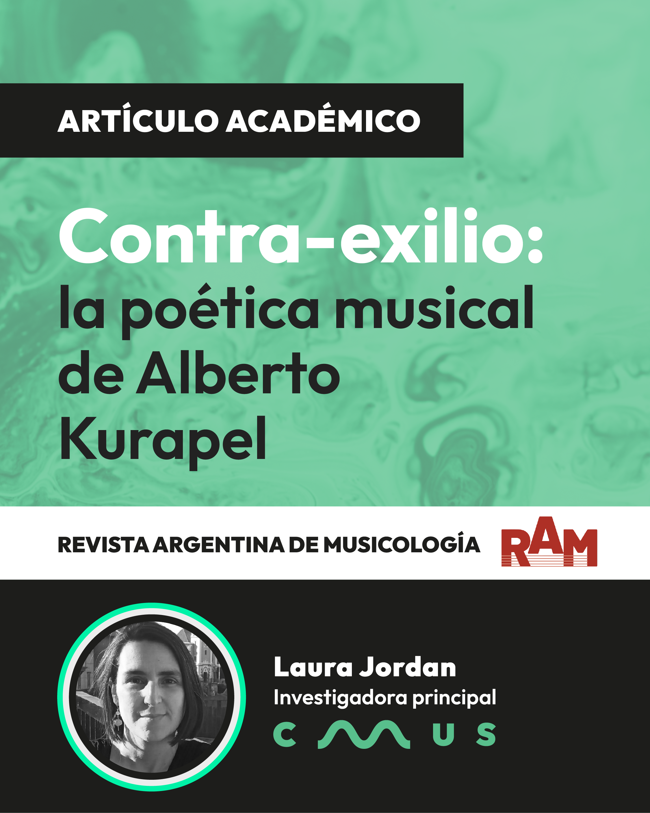 Laura Jordán publicó artículo en Revista Argentina de Musicología