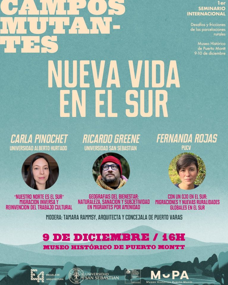 Carla Pinochet en seminario Campos Mutantes