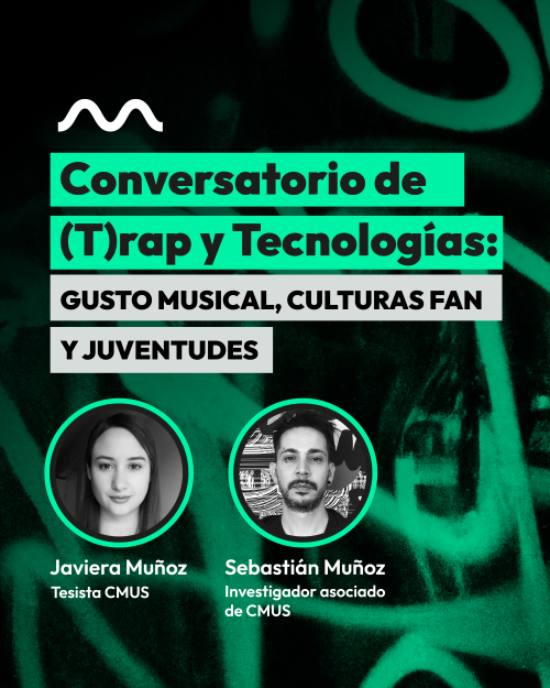 Javiera Muñoz y Sebastián Muñoz en conversatorio de (T)rap y Tecnologías