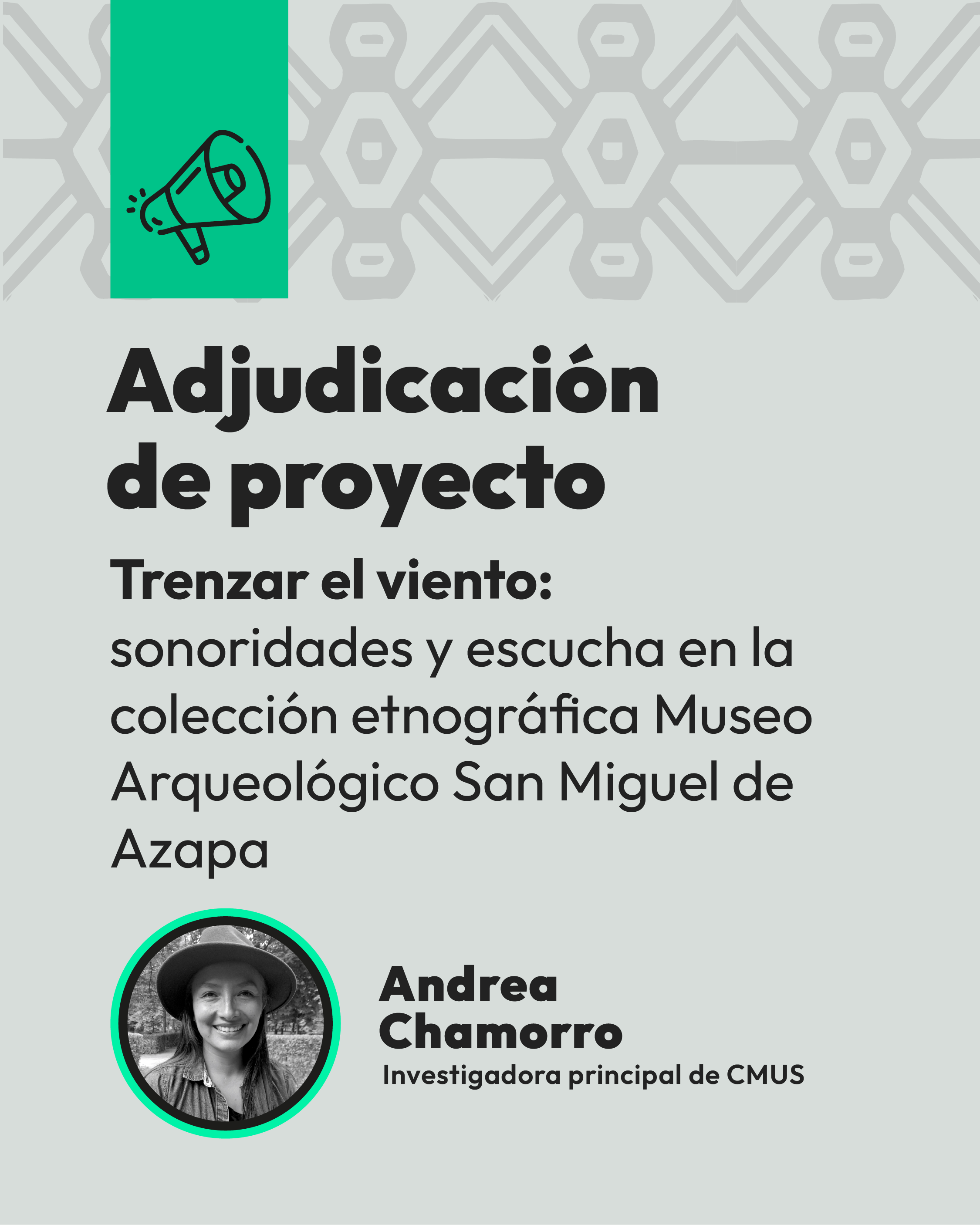 Andrea Chamorro se adjudicó un proyecto en el Fondo Semilla Jayma